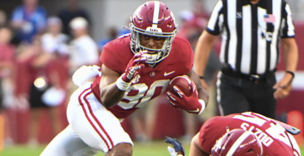 Scenes from an Alabama Crimson Tide game during the college football season.