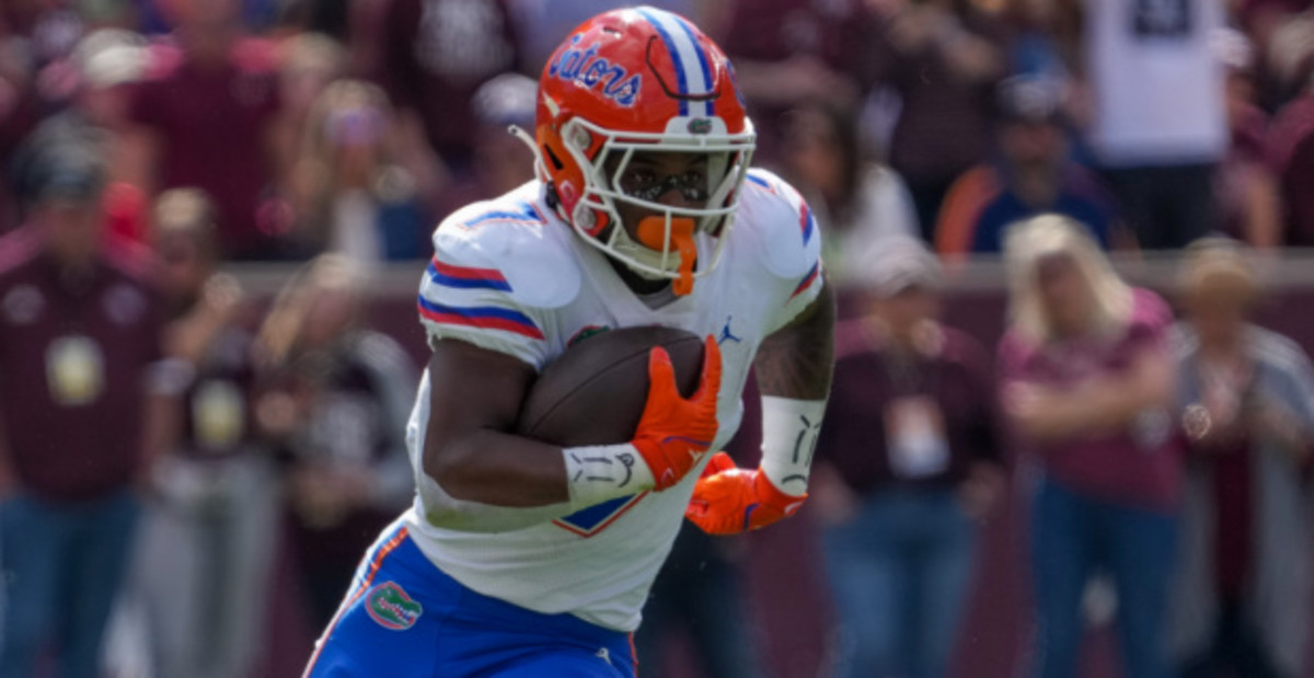 Florida Gators in action during a college football game in the SEC.