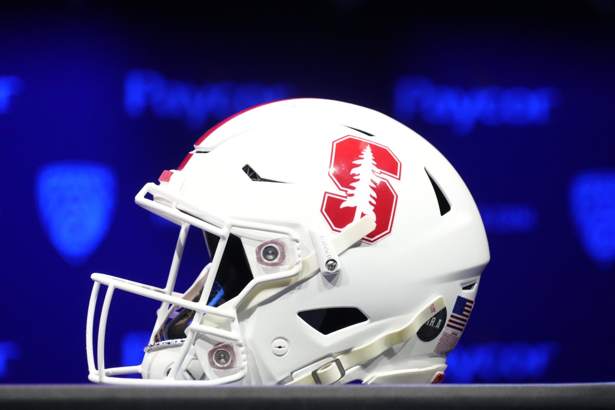 ; Los Angeles, CA, USA; Stanford Cardinal helmet during Pac-12 Media Day at Novo Theate