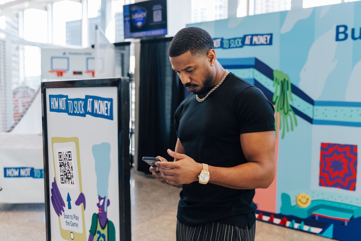 QMichael B. Jordan - co-founder of the Invesco QQQ Legacy Classic.