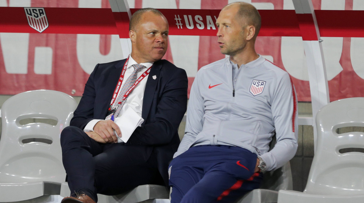 Earnie Stewart with Gregg Berhalter