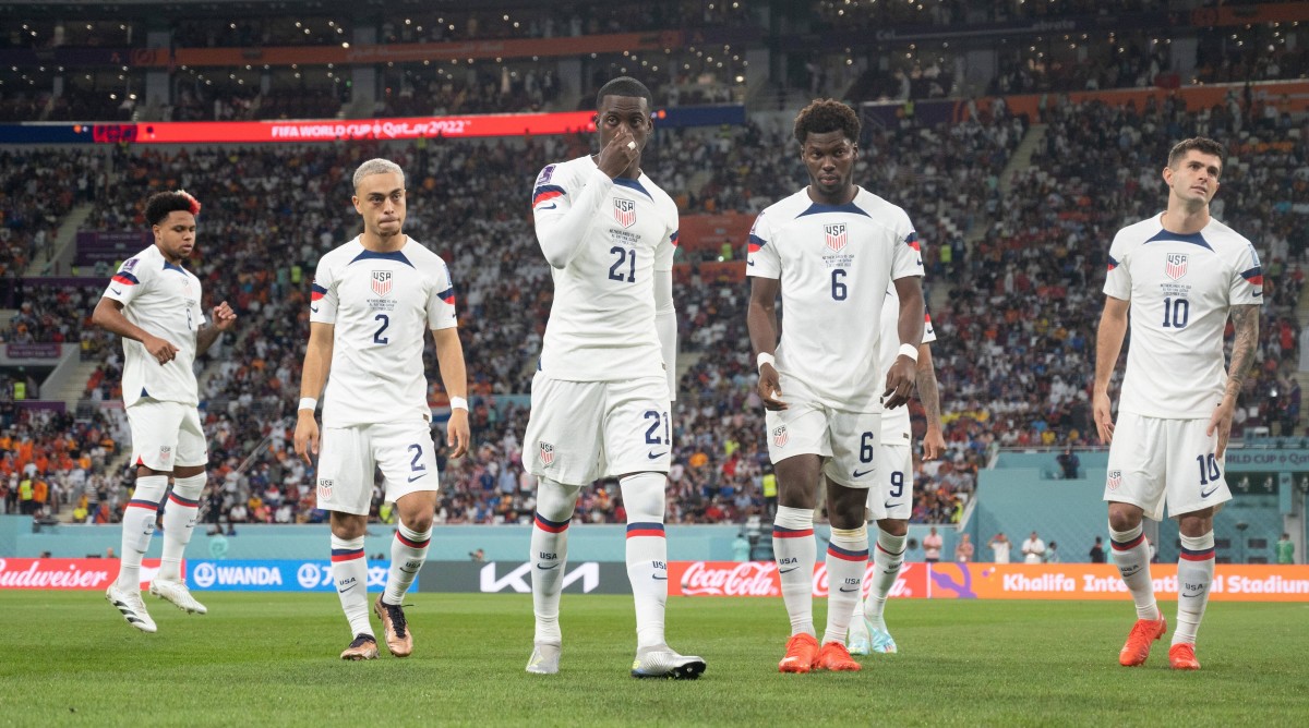 The USMNT after losing to the Netherlands.