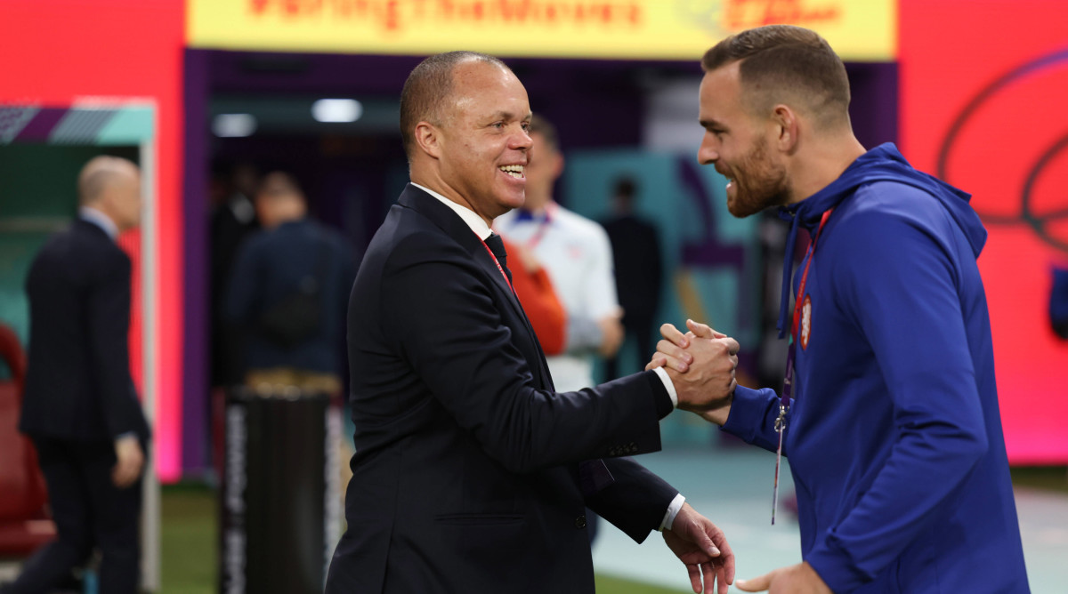 Earnie Stewart at the World Cup in Qatar.