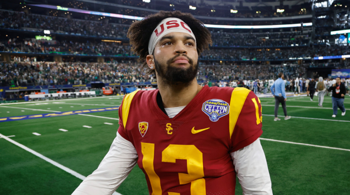 USC quarterback Caleb Williams at the Cotton Bowl.