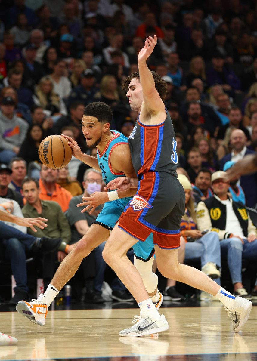 Josh Giddey, Devin Booker, Phoenix Suns