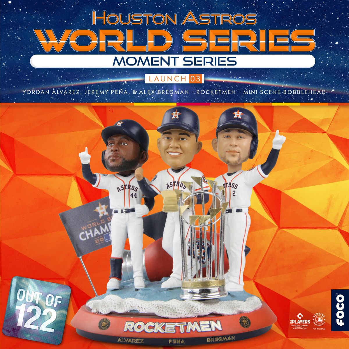 Houston Astros World Series Moment Rocketman Mini Bobble Scene