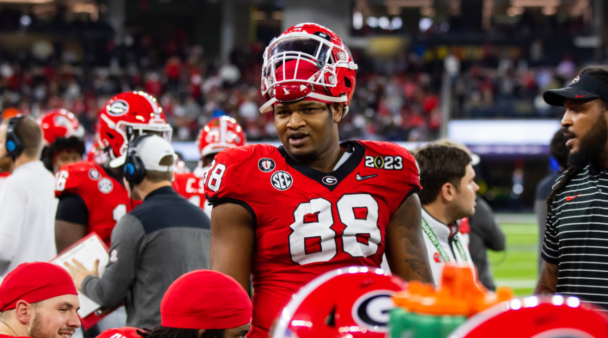 Georgia’s Jalen Carter was selected by the Eagles with the ninth pick in the NFL draft.