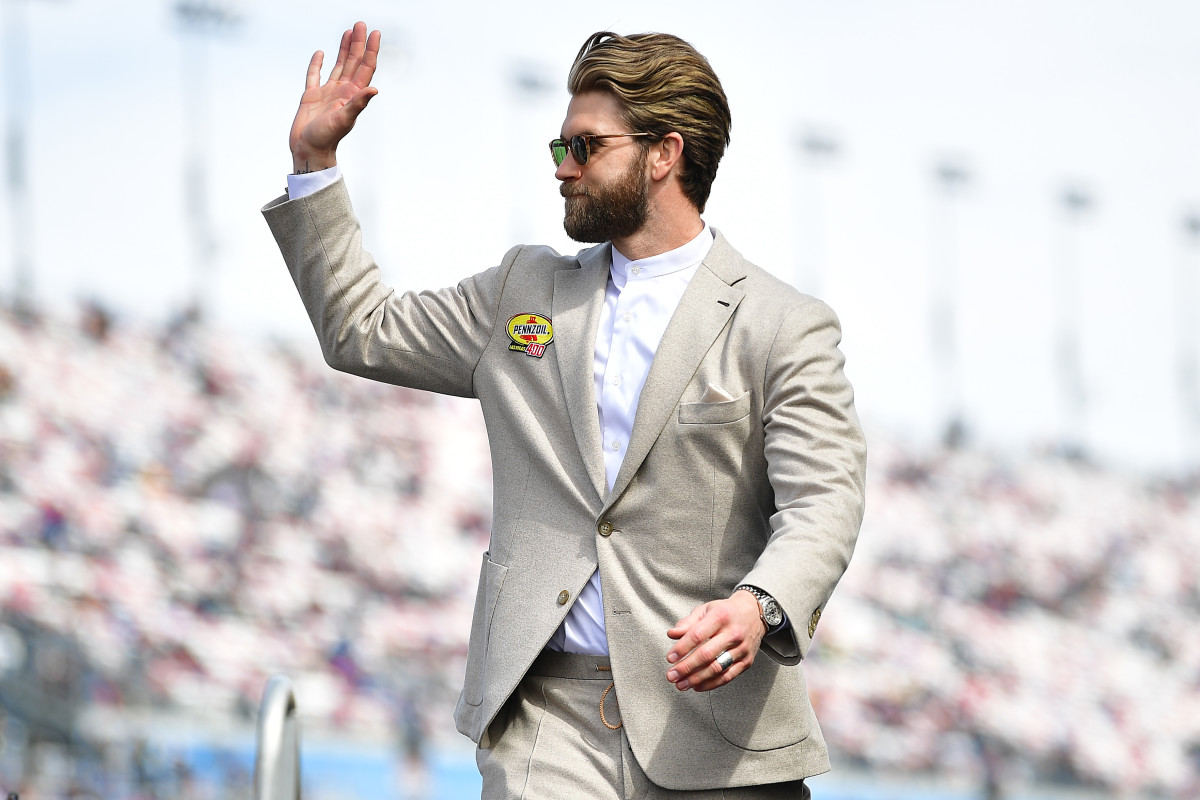 Philadelphia Phillies Star Bryce Harper Acts as Grand Marshal at NASCAR