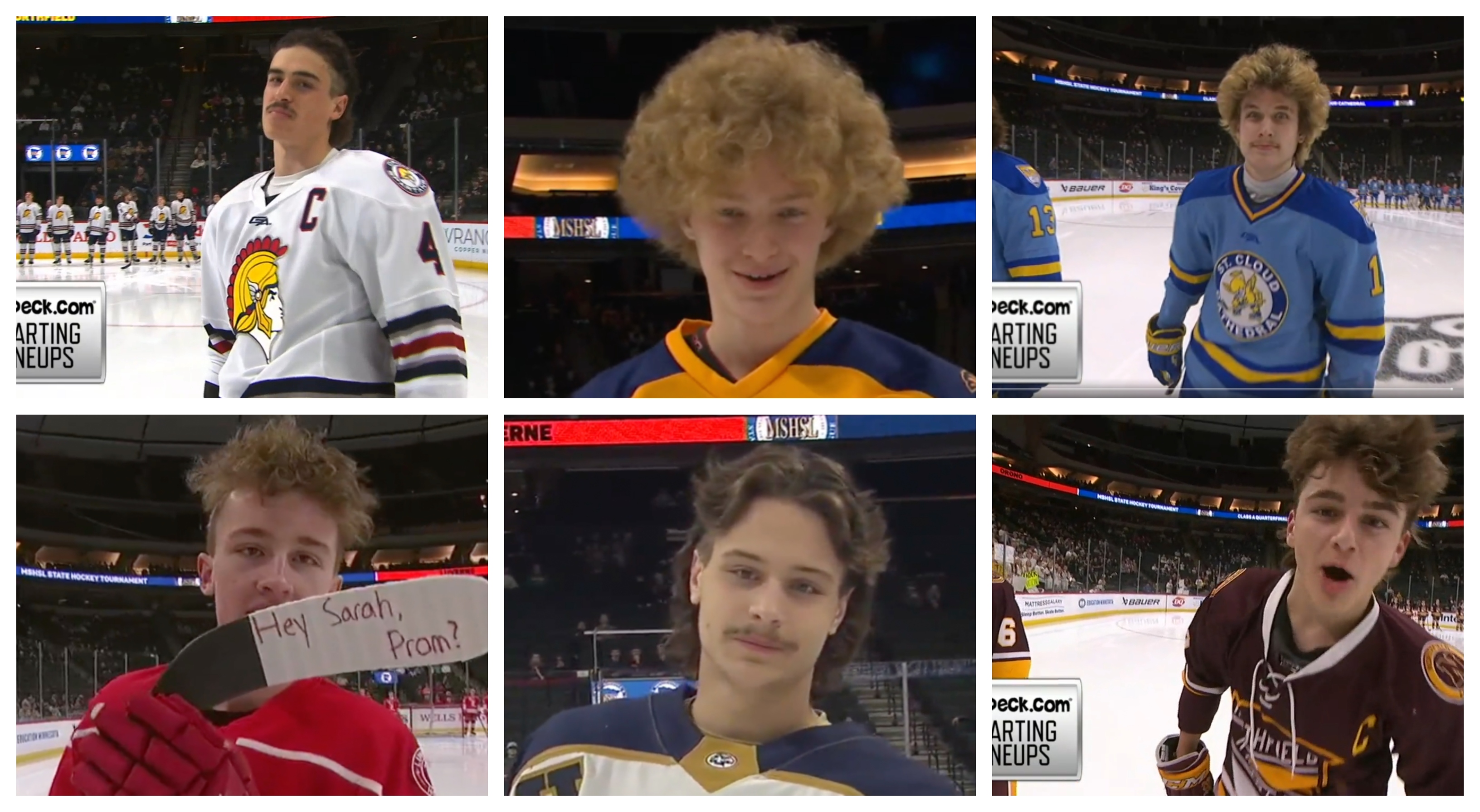Top 5 Hockey Hair Styles From the 2023 Minnesota State High School Hockey  Tournament - 10,000 Takes