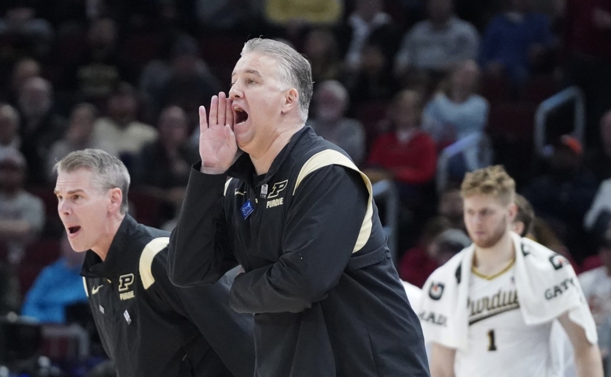 matt painter yells vs ohio state big ten tourney