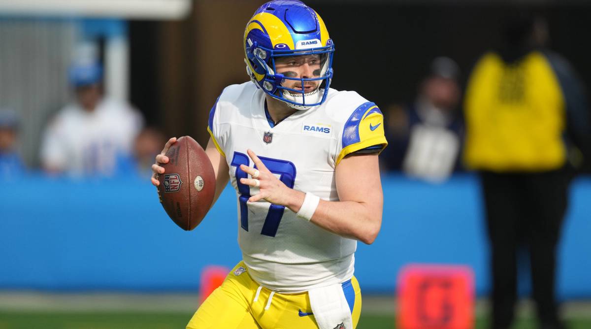 Baker Mayfield signed with the Buccaneers after stints with the Rams and Panthers in 2022,