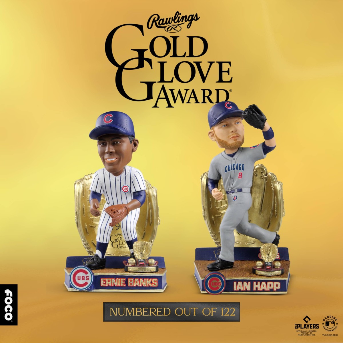 FOCO USA Launches Chicago Cubs Gold Glove Bobbleheads Collection
