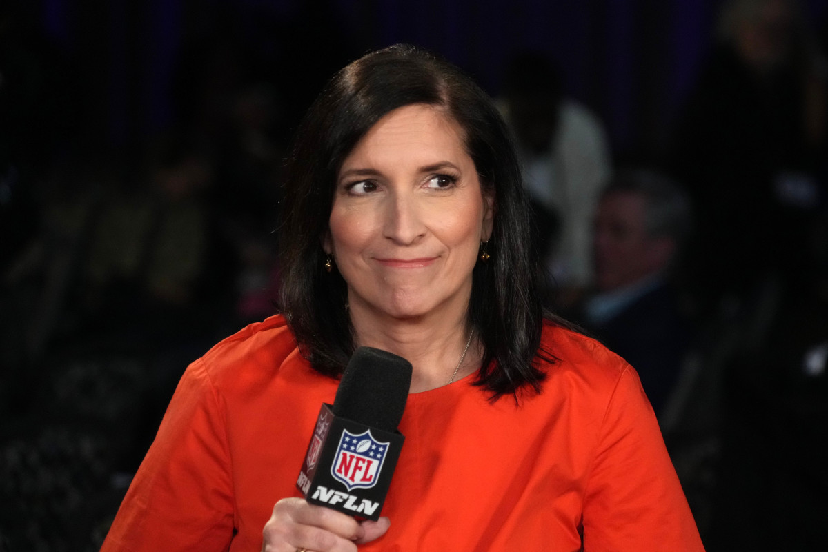 NFL Network reporter Judy Battista during Super Bowl Week