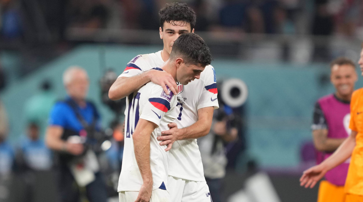 Christian Pulisic and Gio Reyna at the World Cup.