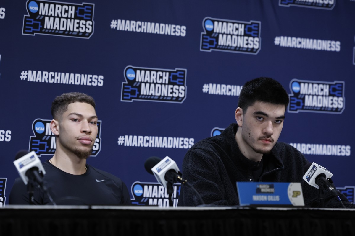 mason gillis and zach edey ncaa first round press conference