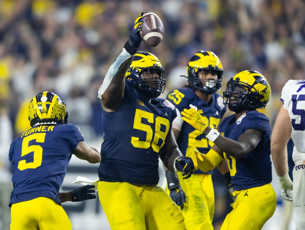 2023 NFL Draft Jacksonville Jaguars Show Pro Day Interest in Michigan DL Mazi Smith Sports