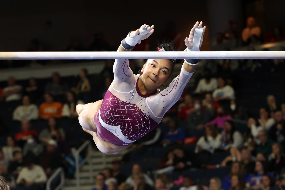 Luisa Blanco at the 2023 SEC Gymnastics Championships