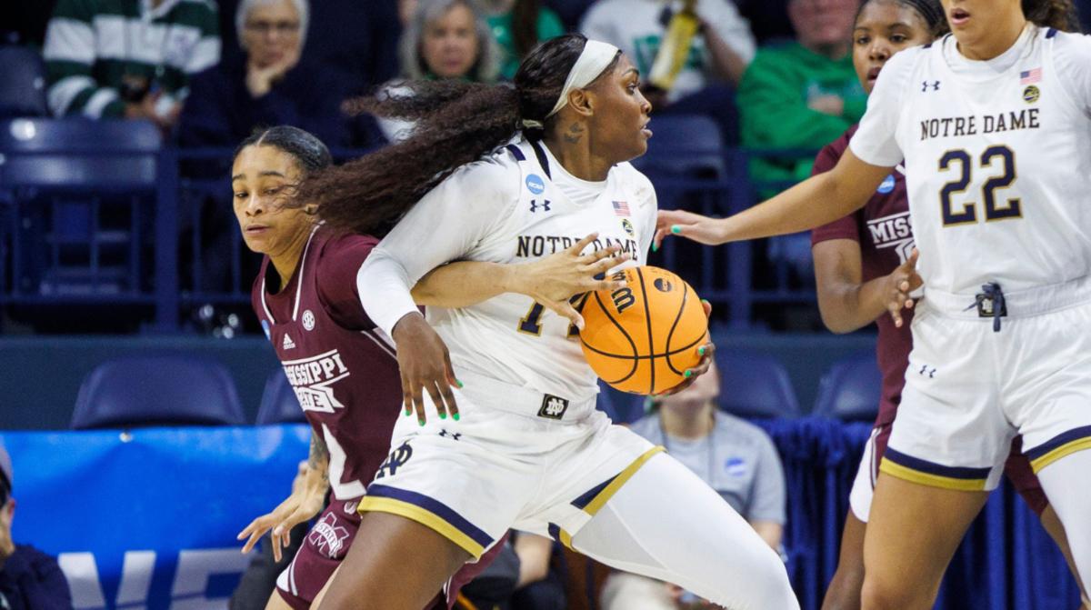 Notre Dame Women's Basketball Fights Off Mississippi State To Advance To Sweet 16 Sports