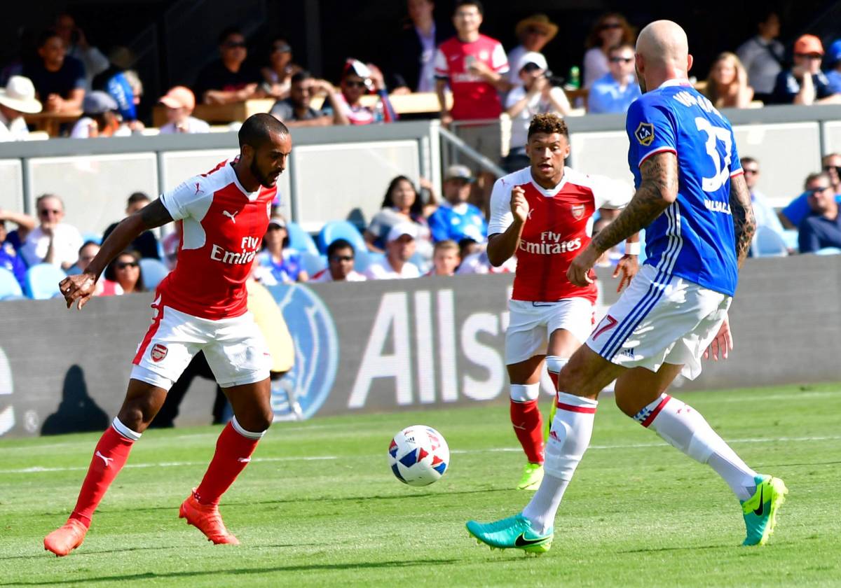 An action shot from the 2016 MLS All-Star game when Arsenal were the big-name guests from Europe