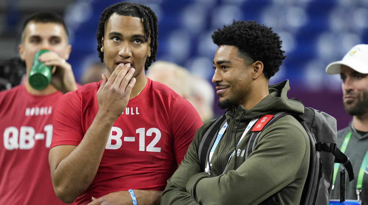 The Texans' C.J. Stroud and the Panthers' Bryce Young are the best of friends on and off the field and talked about it at the NFL Rookie Premiere.