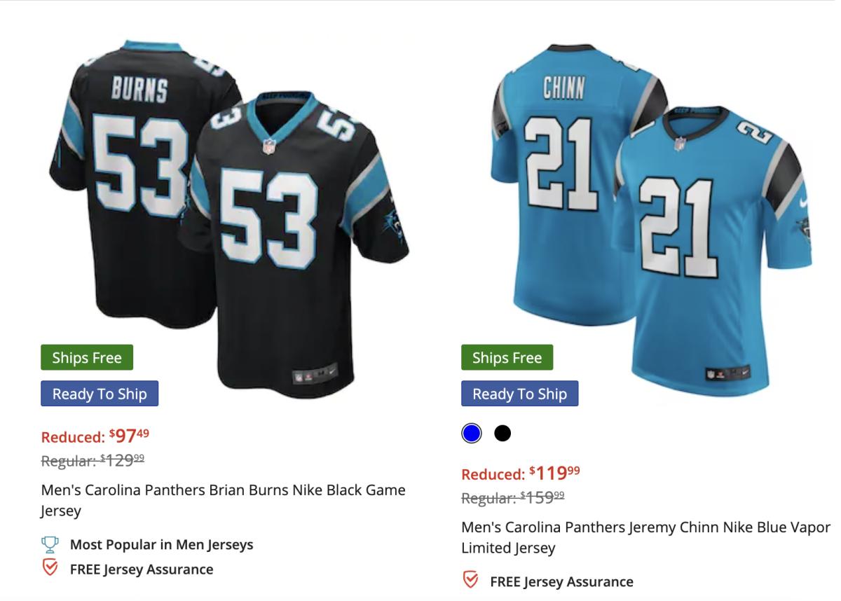 Carolina Panthers to redesign uniforms, reports say