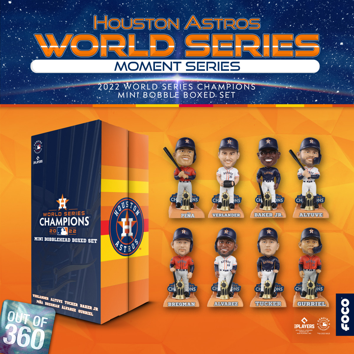FOCO USA Launches Houston Astros World Series Mini Box Set and Bigheads