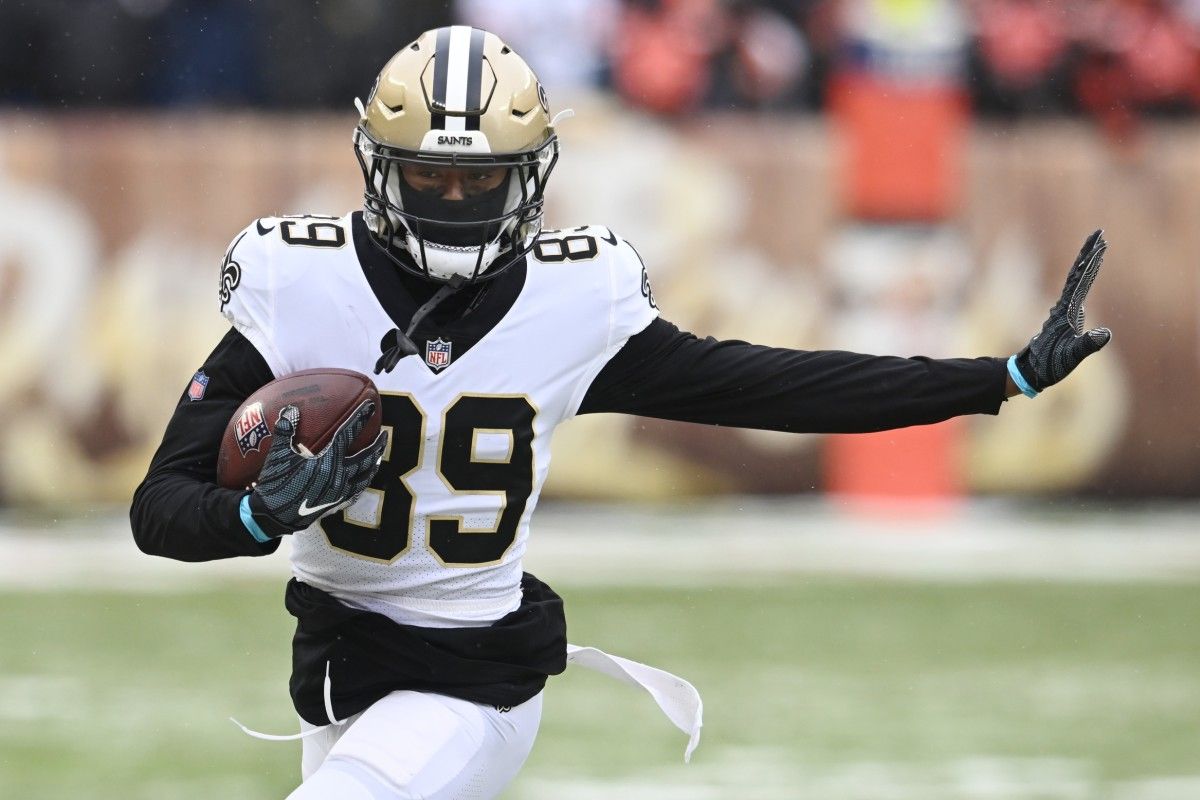 Rashid Shaheed - Saints Wide Receiver playing against Bengals