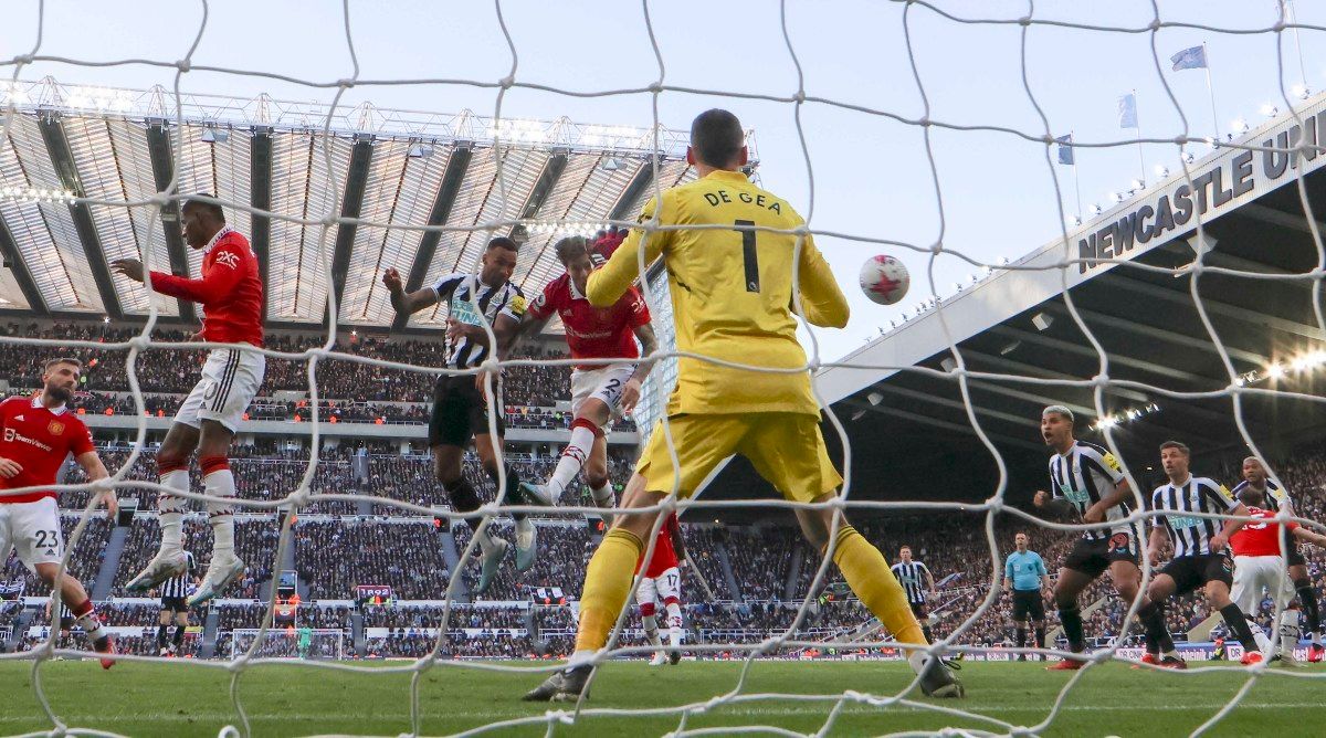 Newcastle scores against Man United.