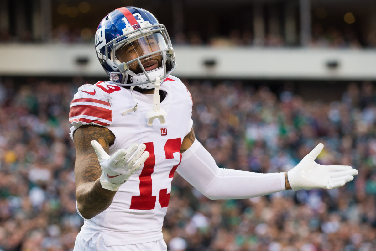 WR Odell Beckham with the Giants