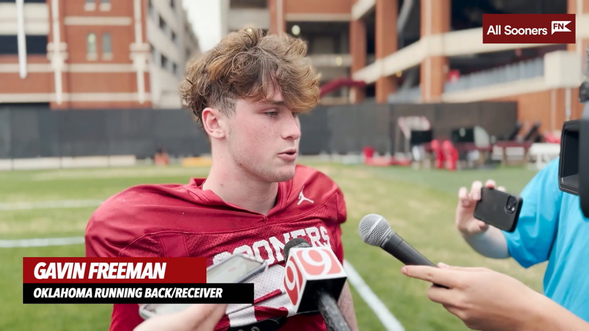 WATCH Oklahoma WR Gavin Freeman Interview Sports Illustrated