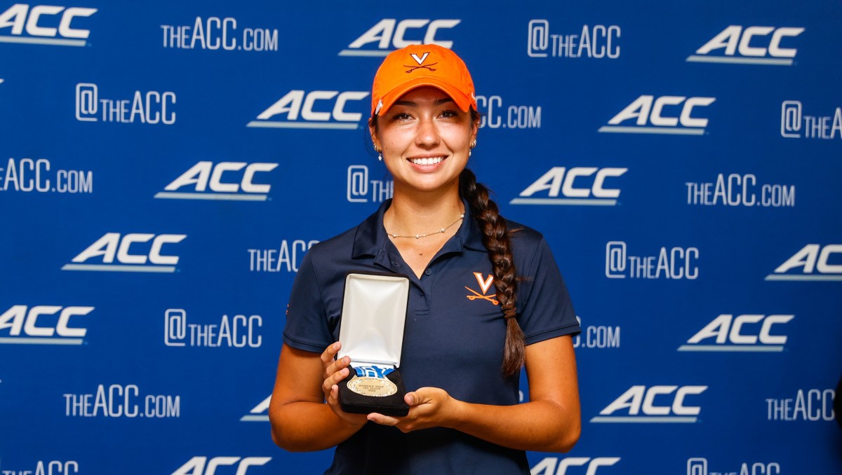 Amanda Sambach wins the 2023 ACC Women's Golf Individual Championship.