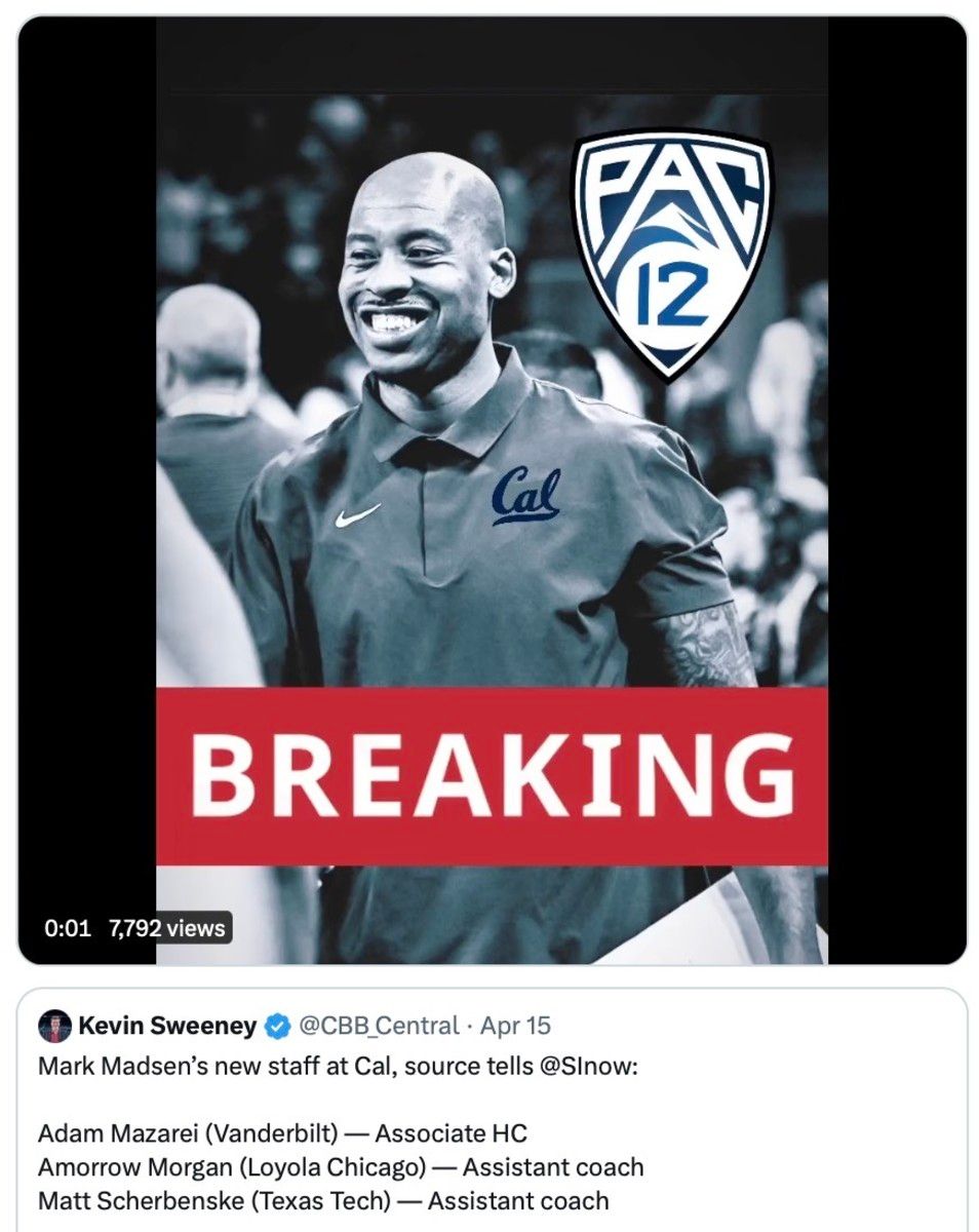New Cal assistant Amorrow Morgan