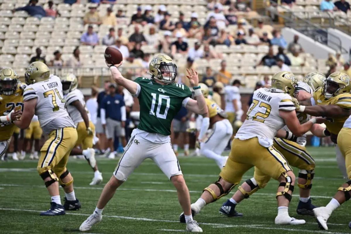 Haynes King at spring game