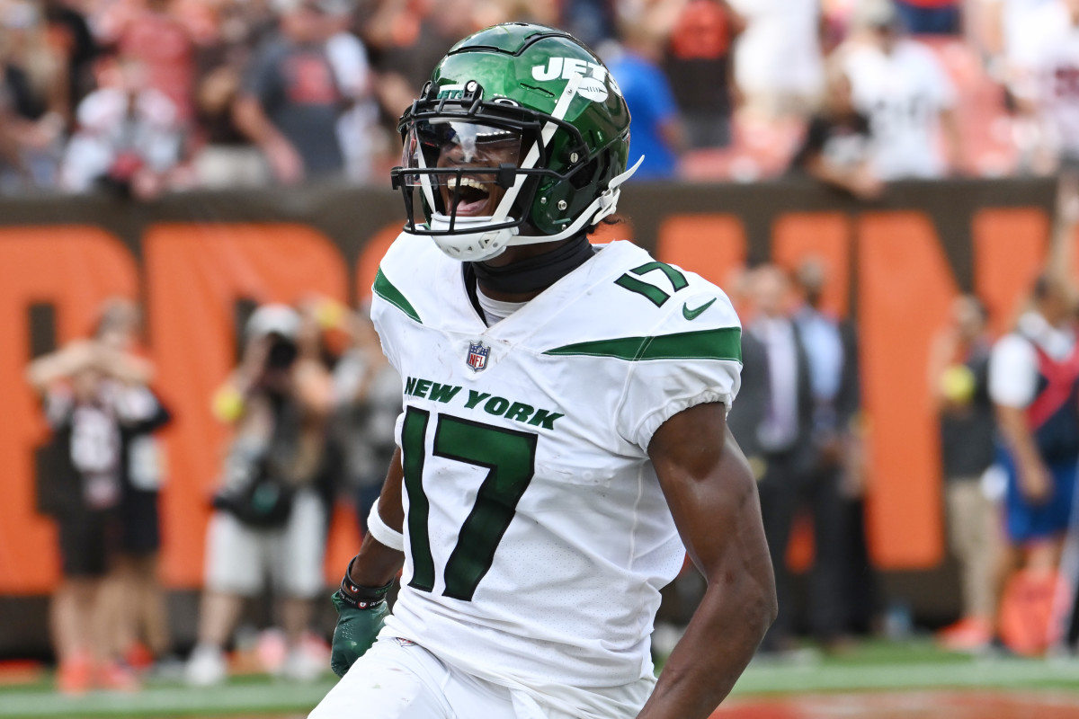 Jets WR Garrett Wilson as a NFL rookie