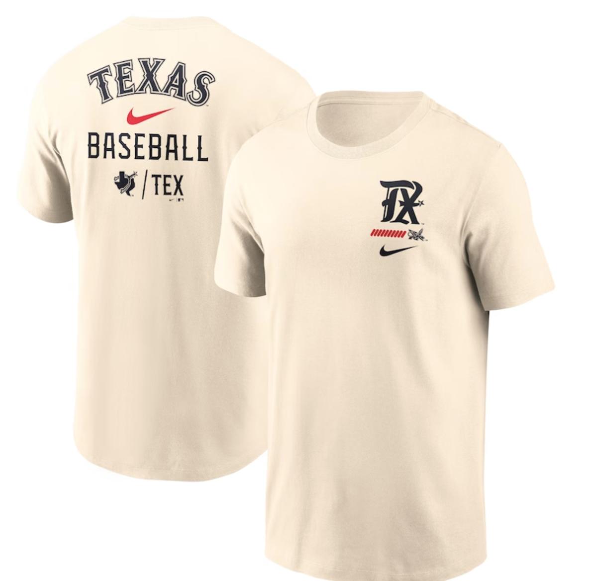 Men's Texas Rangers Nike City Connect Double T-Shirt - $39.99
