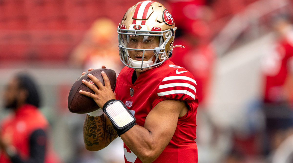 49ers quarterback Trey Lance could be a trade target during the 2023 NFL draft.