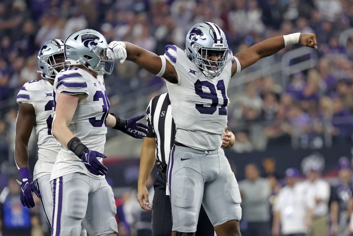Kansas State's Felix Anudike-Uzomah could be a Day 2 target for the teams without a first-round selection in the NFL draft.