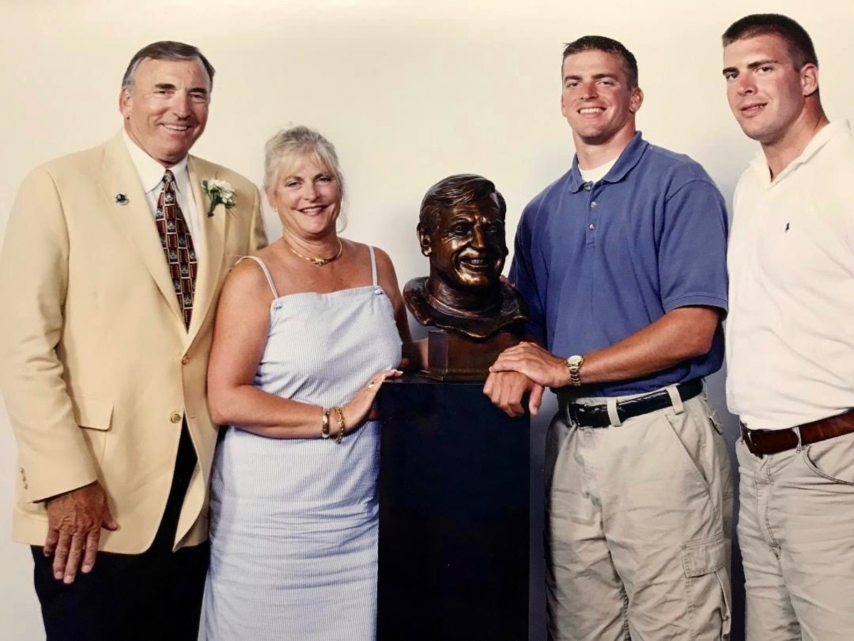The Wilcox family at the Hall of Fame ceremony