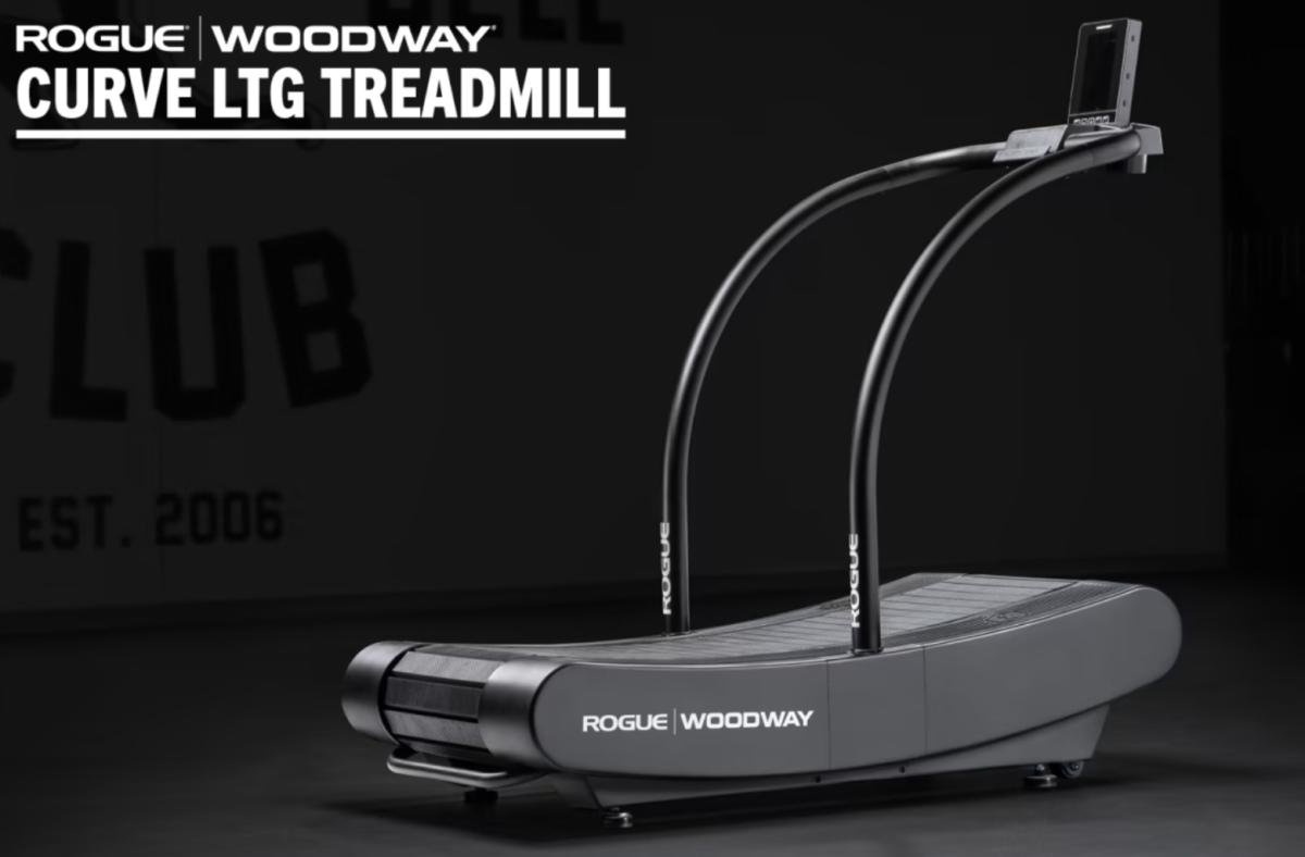 Rogue x Woodway Curve LTG treadmill