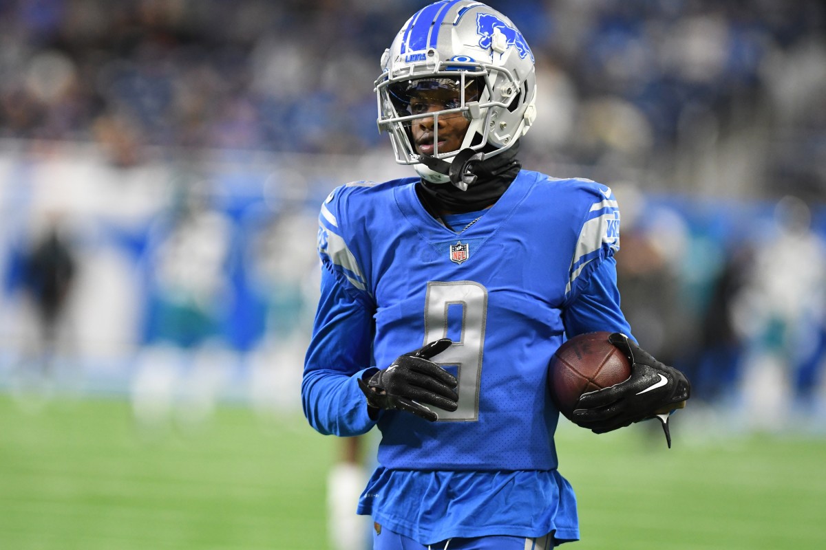Detroit Lions receiver Jameson Williams was suspended six games for violating the NFL’s gambling policy.