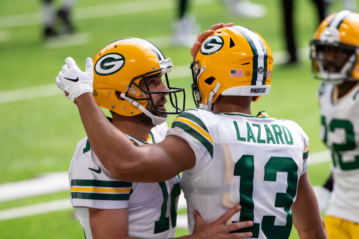 QB Aaron Rodgers and WR Allen Lazard