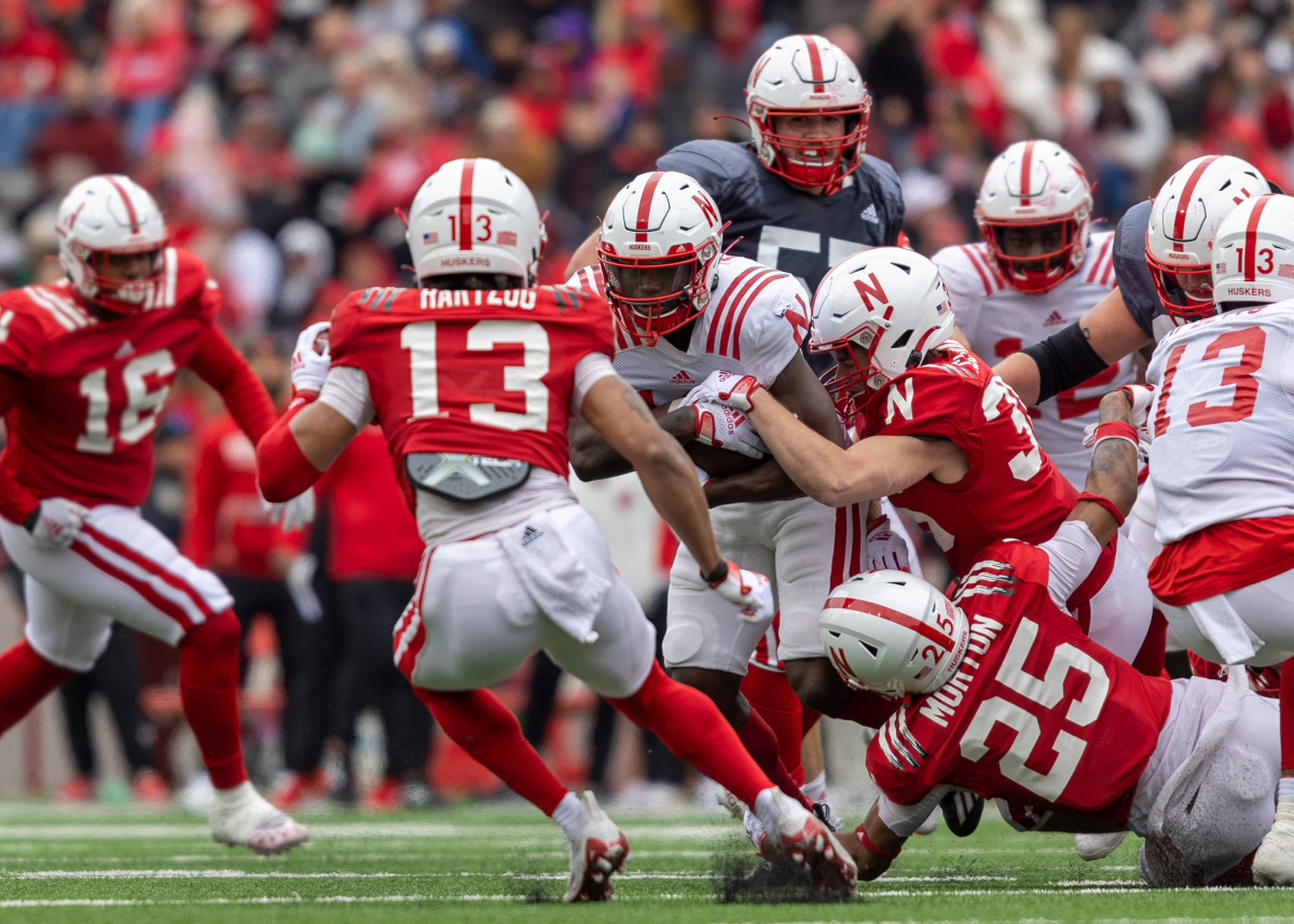 Anthony Grant running back 2023 Nebraska football spring game