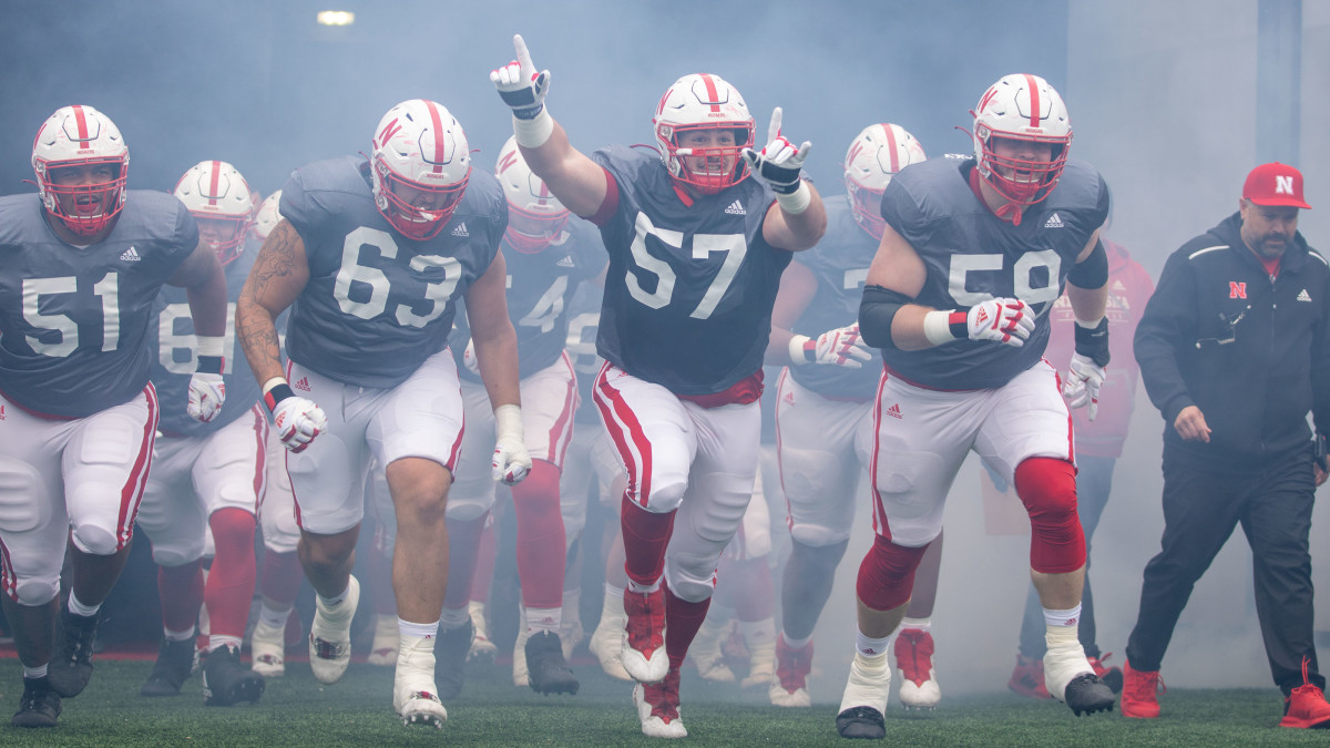 Tunnel Walk 2023 Nebraska football spring game