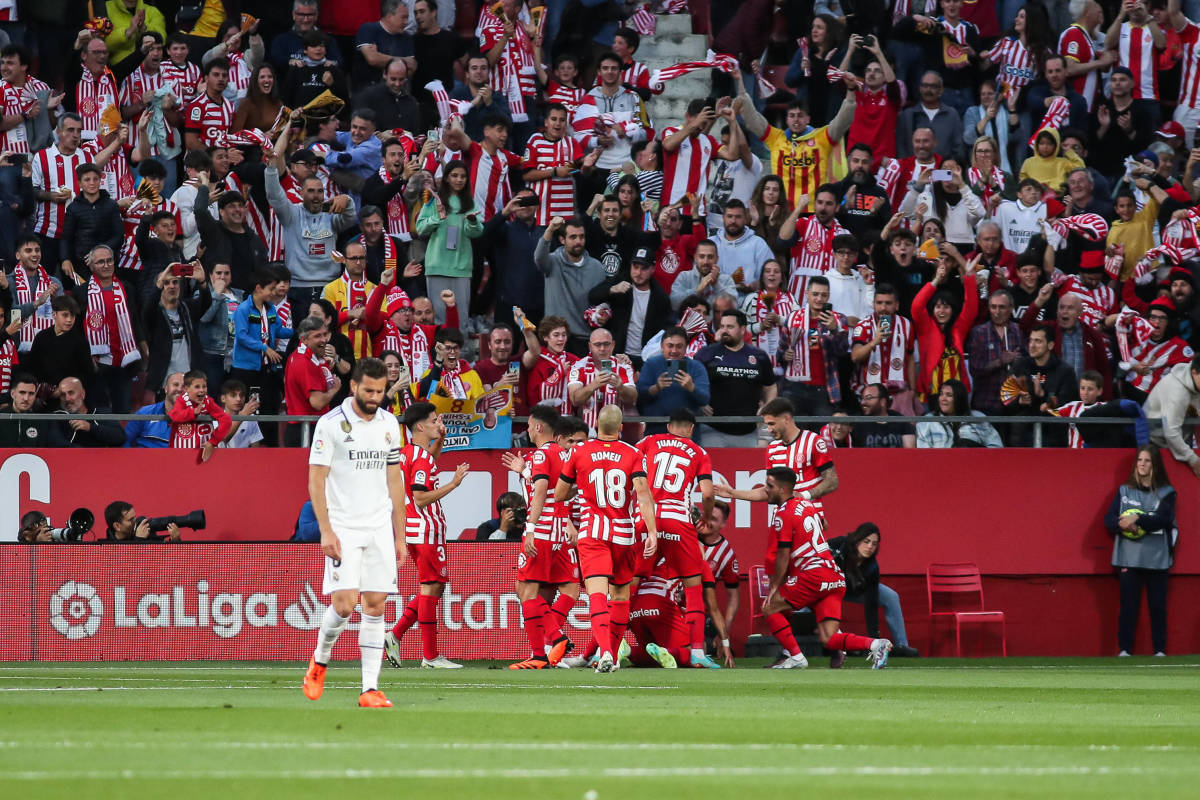 A photo taken during Girona's 4-2 win over Real Madrid in April 2023