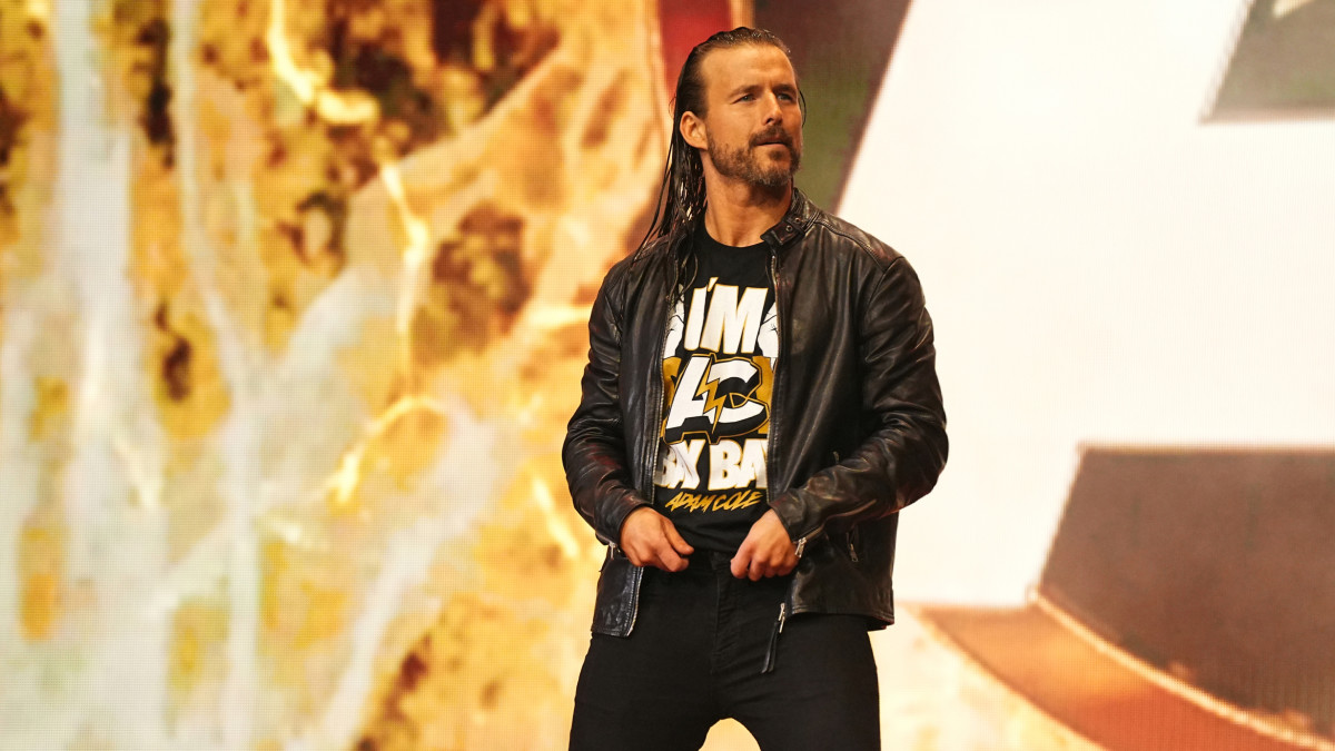 Adam Cole makes his entrance on AEW Dynamite