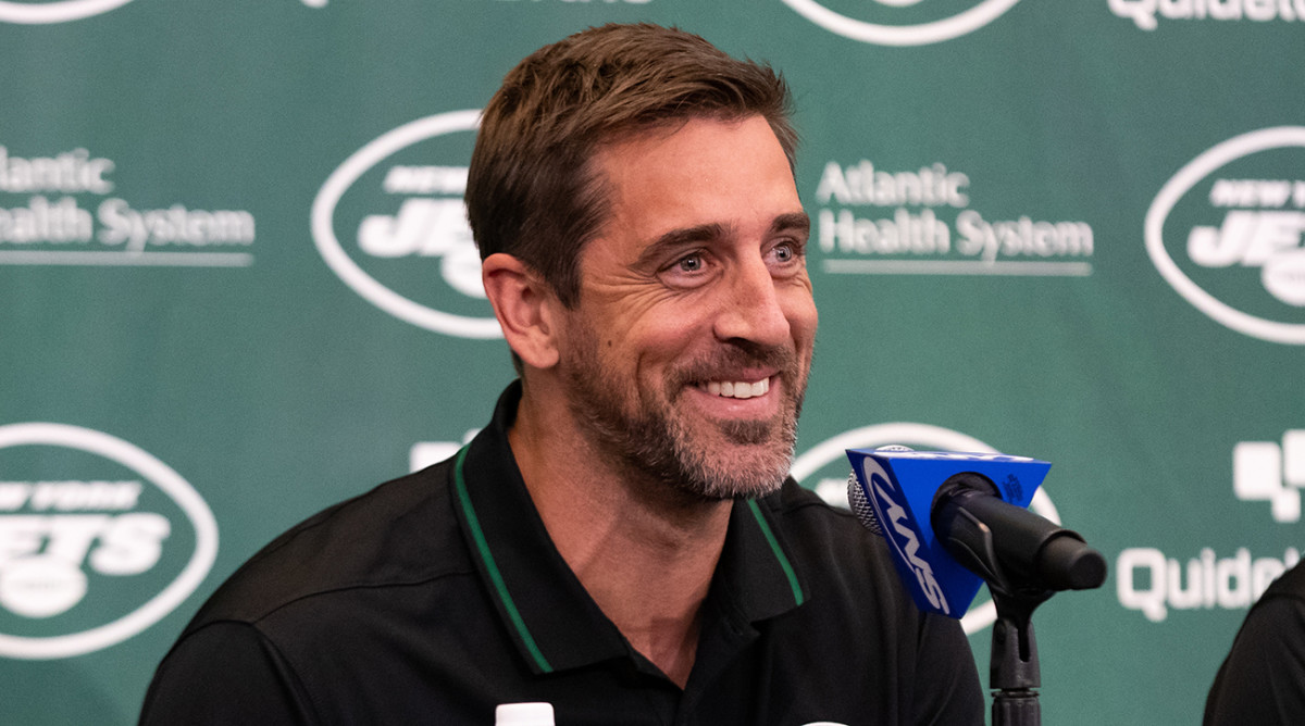 New York Jets quarterback Aaron Rodgers