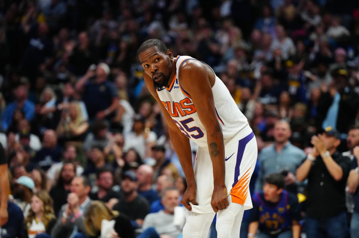 F Kevin Durant turned the ball over seven times in a Game 1 loss in Denver. 