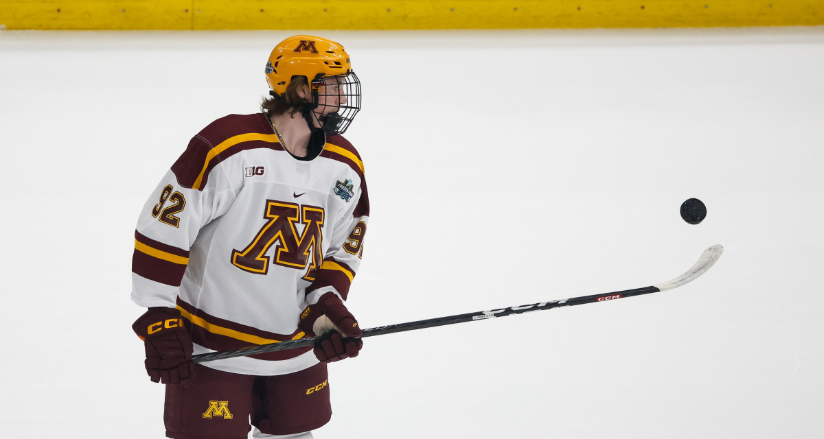 Like others of his generation, Logan Cooley has become skilled with the puck in the air.