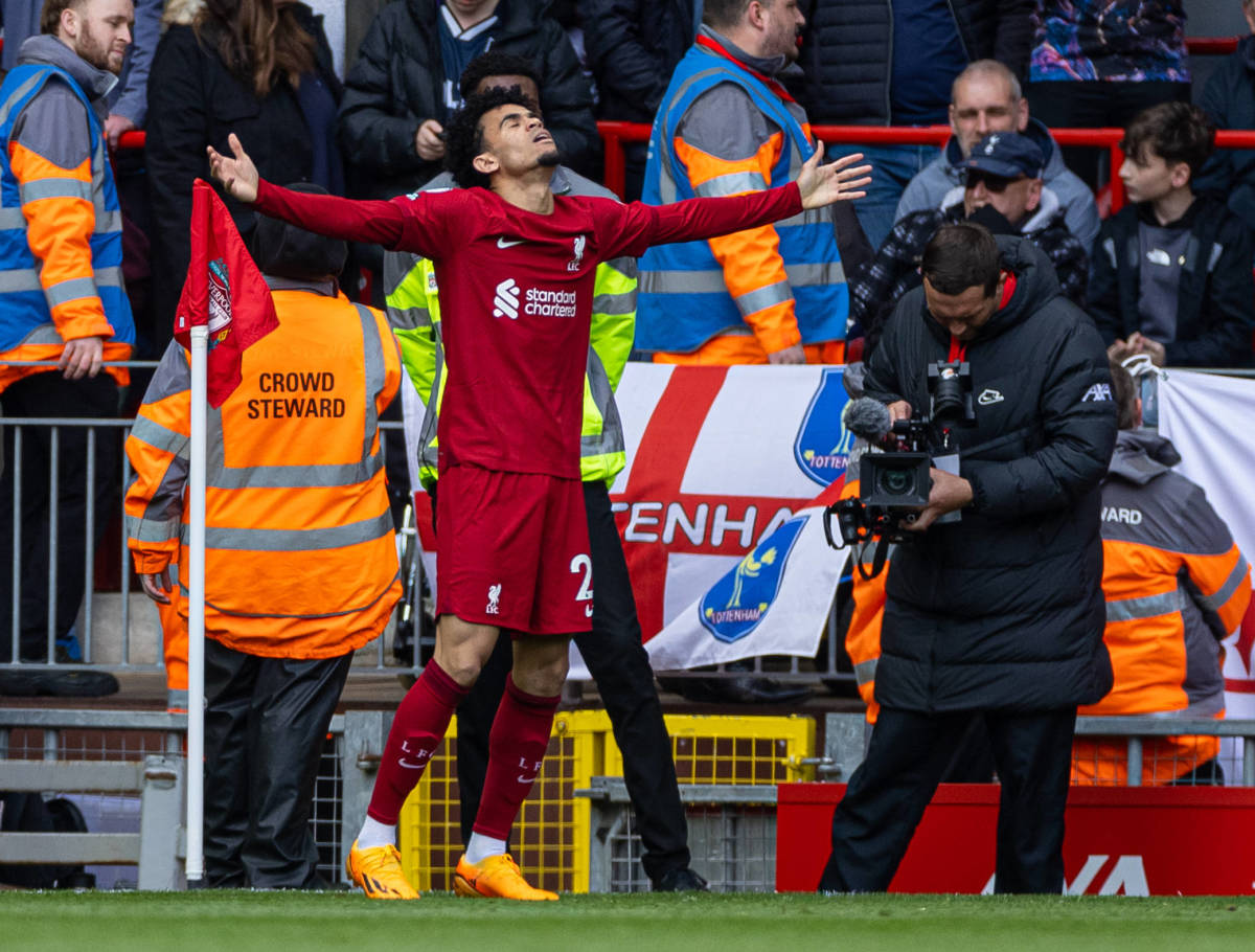 Luis Diaz scores great goal for Liverpool against Tottenham - Futbol on ...