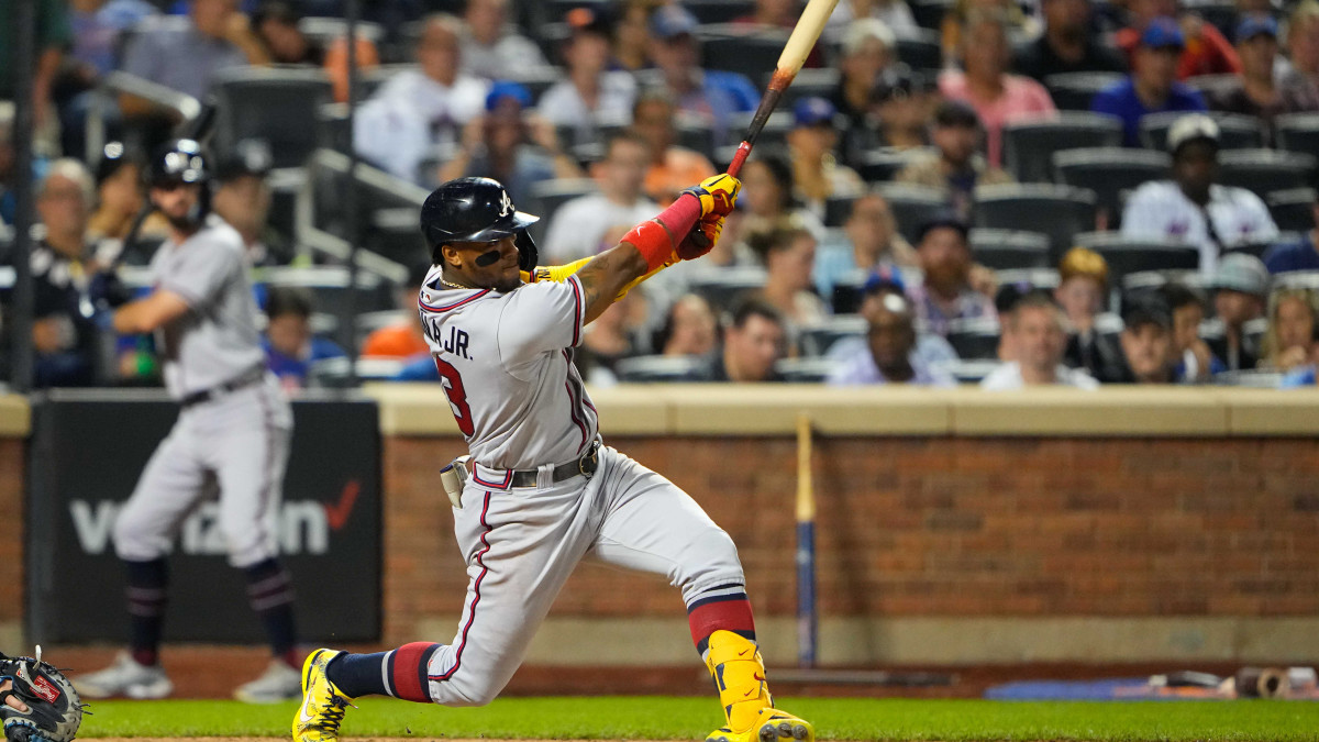 Fans rush field, accost Braves' Ronald Acuna Jr.